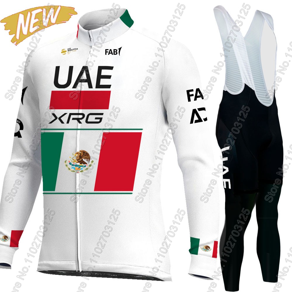 Cycling Bib Shorts - UAE Team Cycling 2026 Mexico Jersey