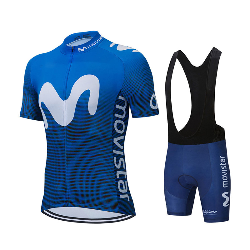 Cycling Bib Shorts - New Summer Movistar Team Cycling Jersey