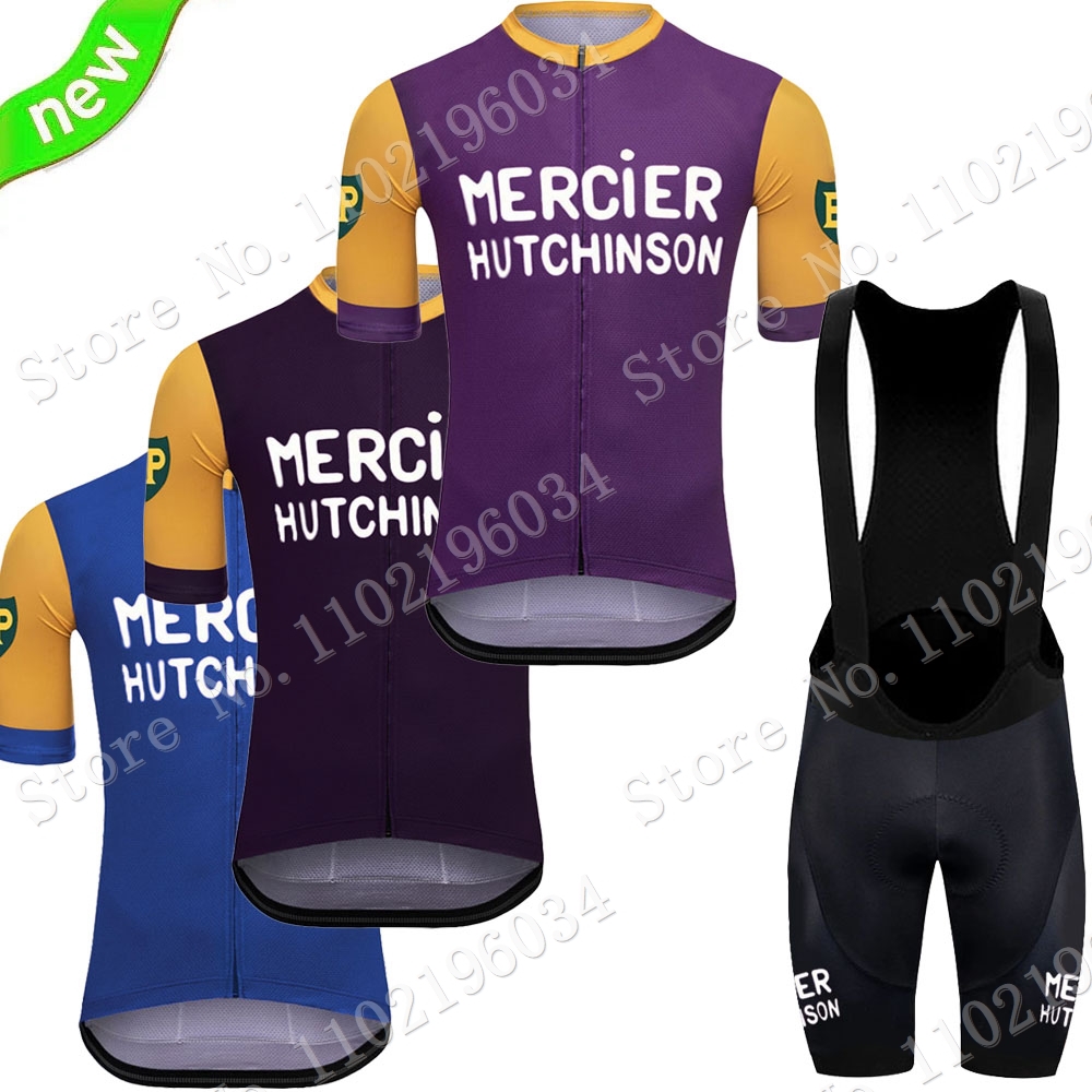 Cycling Bib Shorts - 2023 Mercier Pro Team Retro Cycling