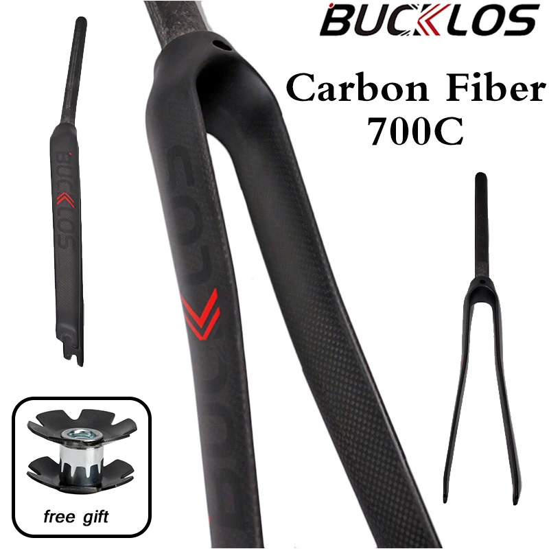 Cycling Low Gear - BUCKLOS 700C Road Bicycle Fork 3K