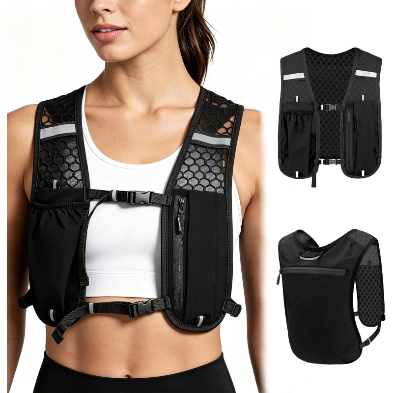 Cycling Gear Backpack - WOOJACK Hydration Running Vest Lightweight Water