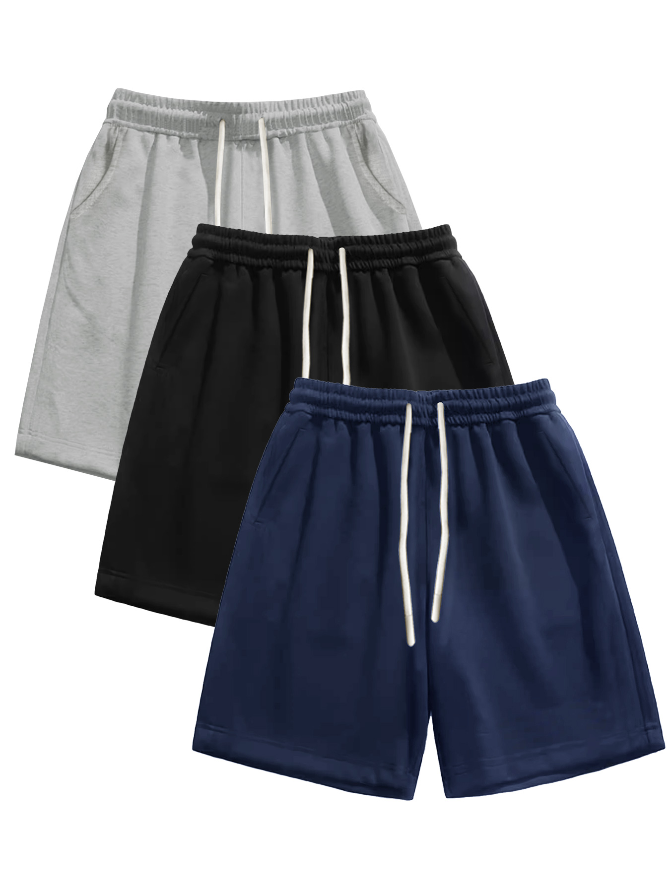 Cycling Bib Shorts - 3-piece men's shorts, summer solid color