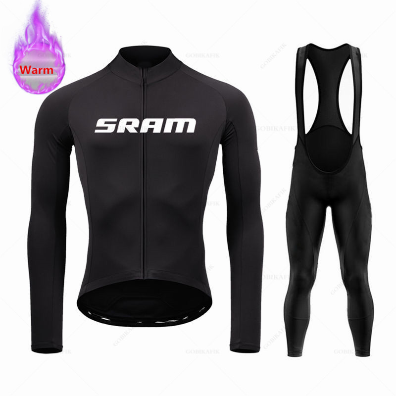 Cycling Bib Shorts - Sram Team Winter Long Sleeve Thermal