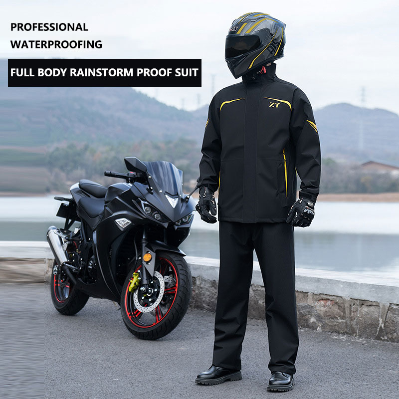 Motorcycle Spilt Raincoat Pant - Cycling Gear In Rain ulasan dan harga