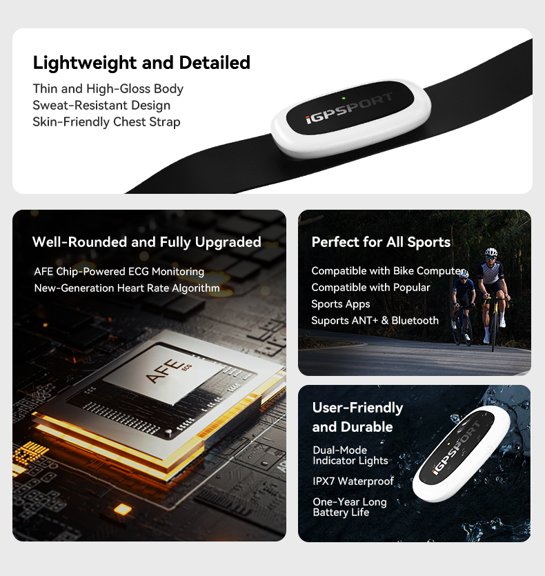 IGPSPORT HR50 Heart Rate Monit - Cycling Heart Rate Monitor ulasan dan harga
