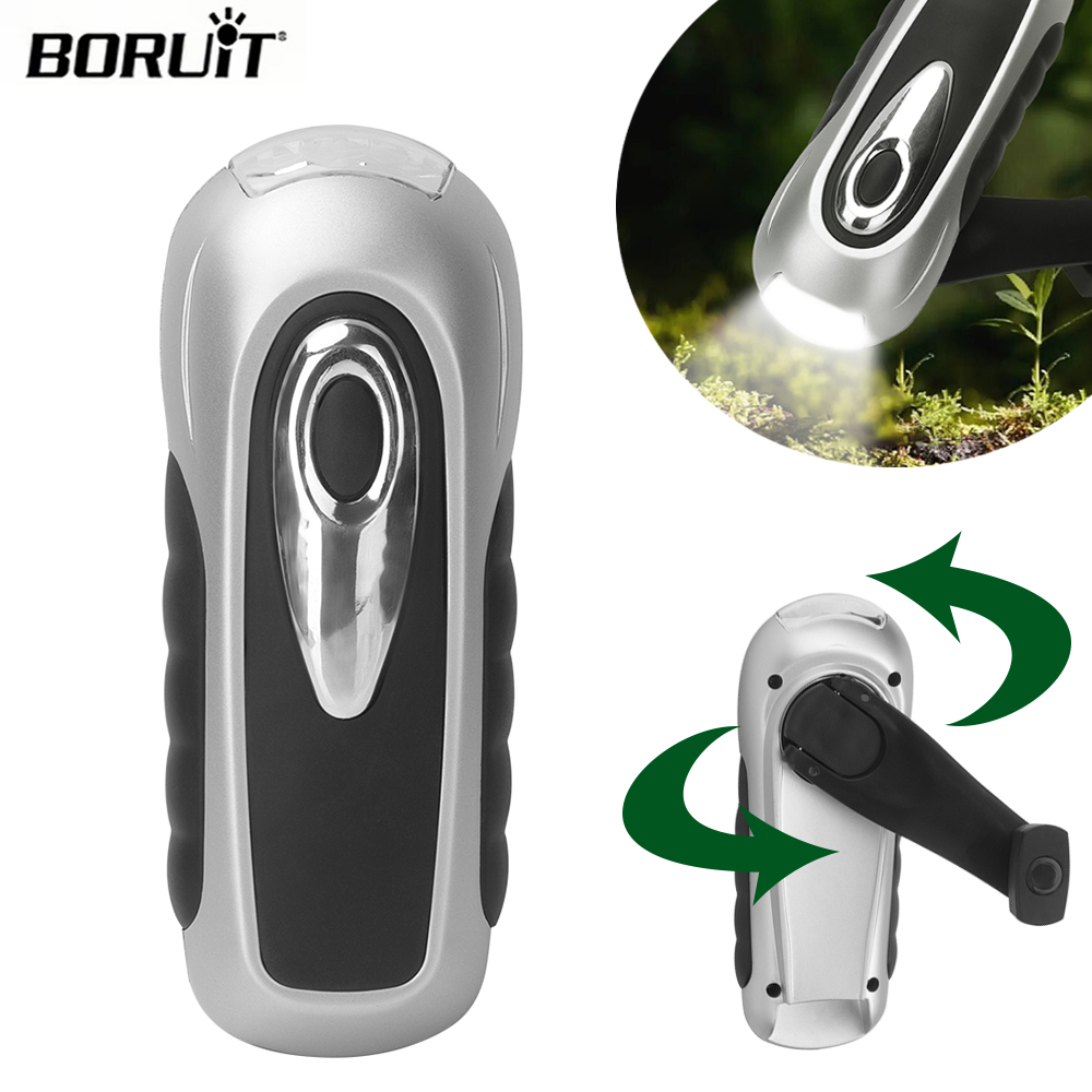 BORUIT LED Flashlight Hand Cra - Cycling Low Gear ulasan dan harga