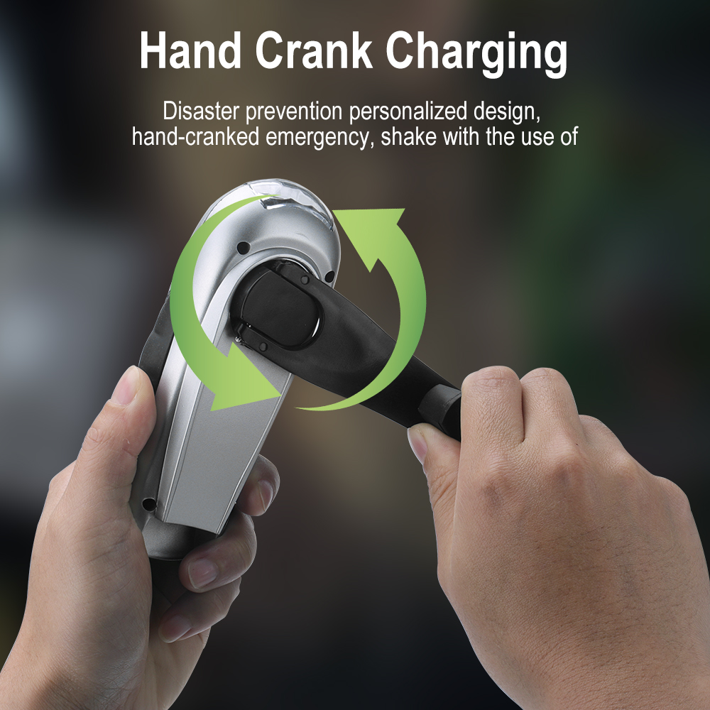 BORUIT LED Flashlight Hand Cra - Cycling Low Gear ulasan dan harga