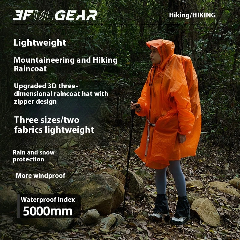 3F UL GEAR Zipper Raincoat 15D - Cycling Gear In Rain ulasan dan harga