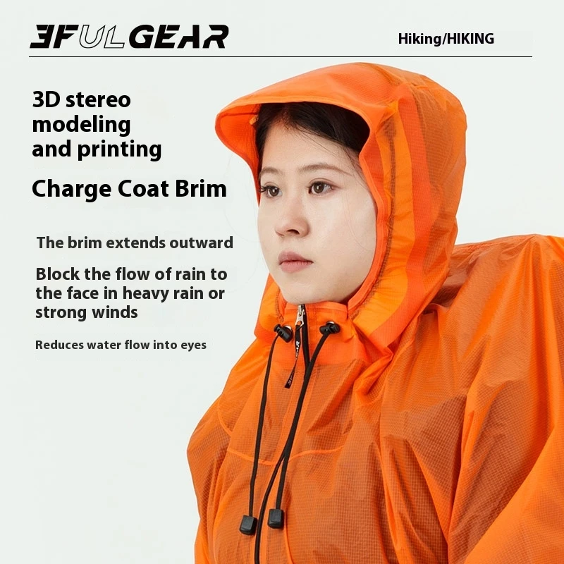 3F UL GEAR Zipper Raincoat 15D - Cycling Gear In Rain ulasan dan harga