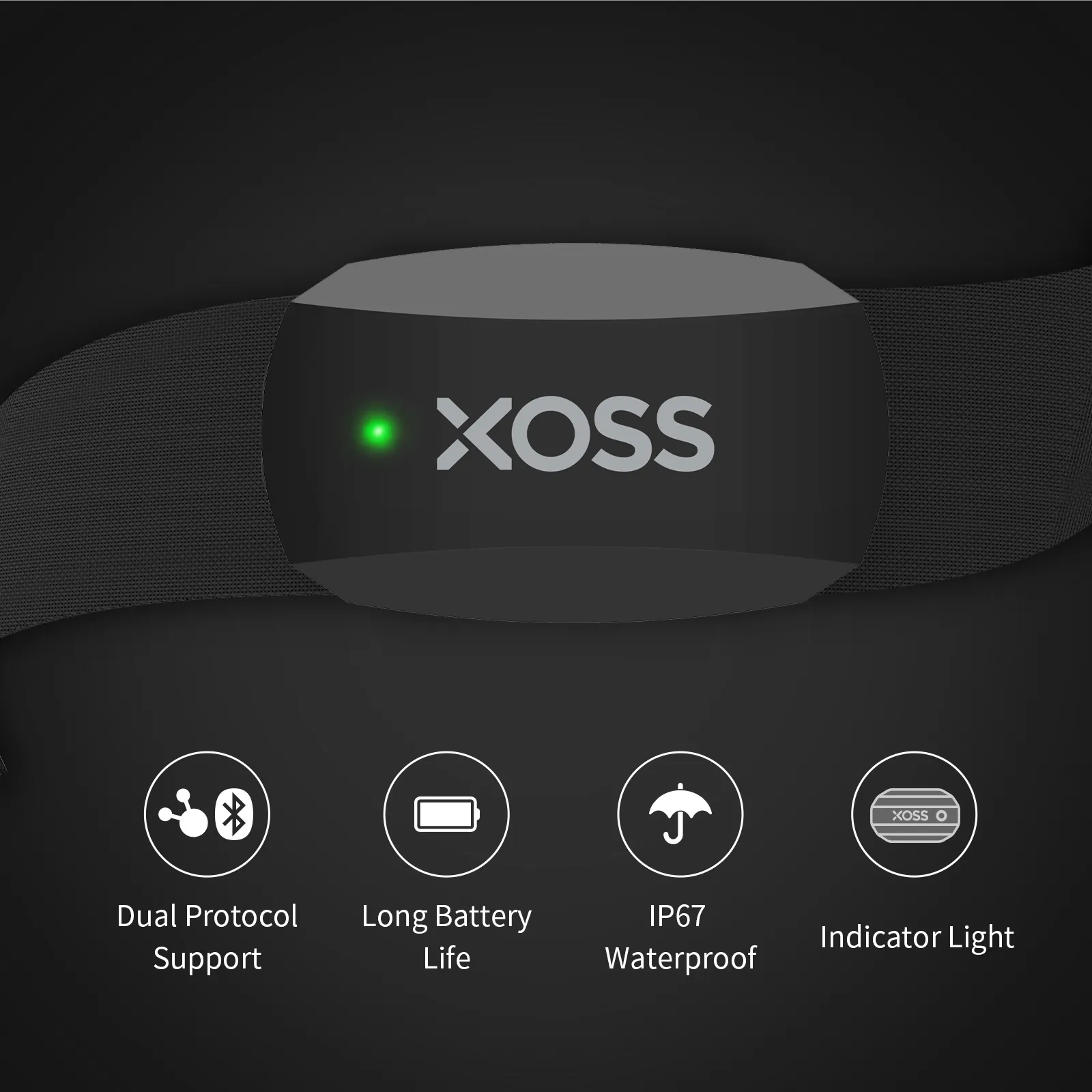 XOSS X2 Chest Strap Heart Rate - Cycling Heart Rate Monitor ulasan dan harga