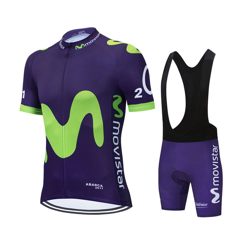 New Summer Movistar Team Cycli - Cycling Bib Shorts ulasan dan harga