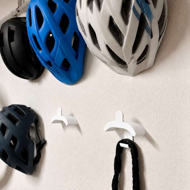 Wall Mount Bike Helmet Storage - Cycling Gear Organiser ulasan dan harga