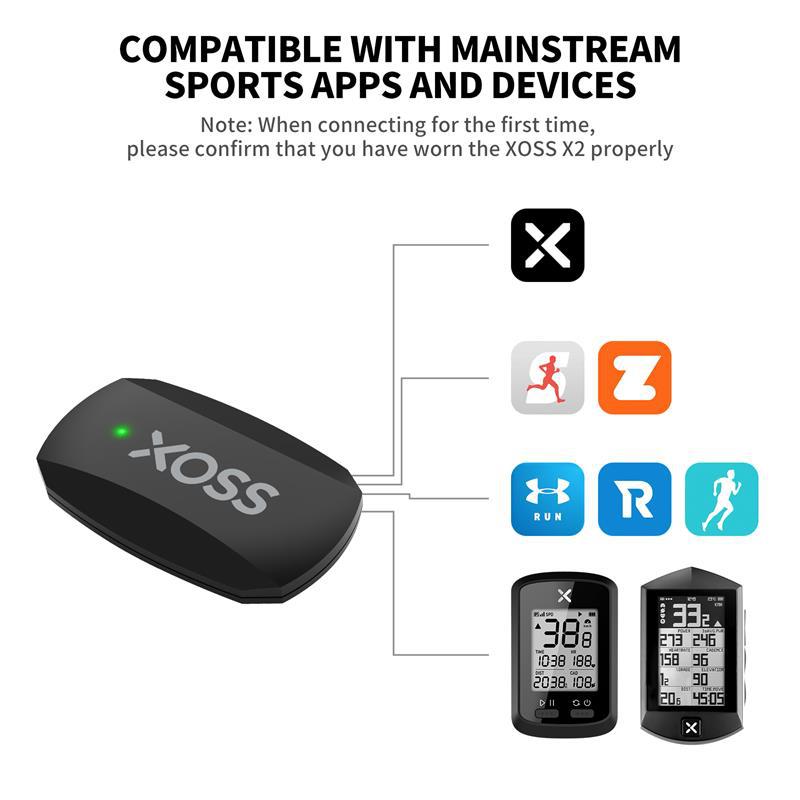 Xoss X2 Heart Rate Monitor Dua - Cycling Heart Rate Monitor ulasan dan harga
