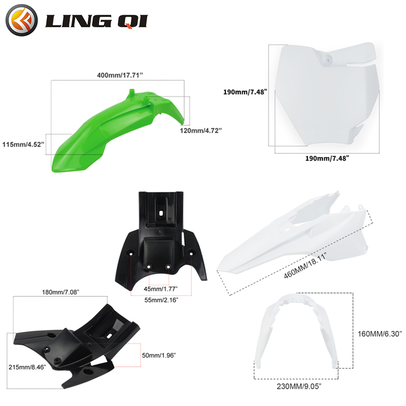 LINGQI RACING KT50 Motorcycle  - Bike Fender Set ulasan dan harga
