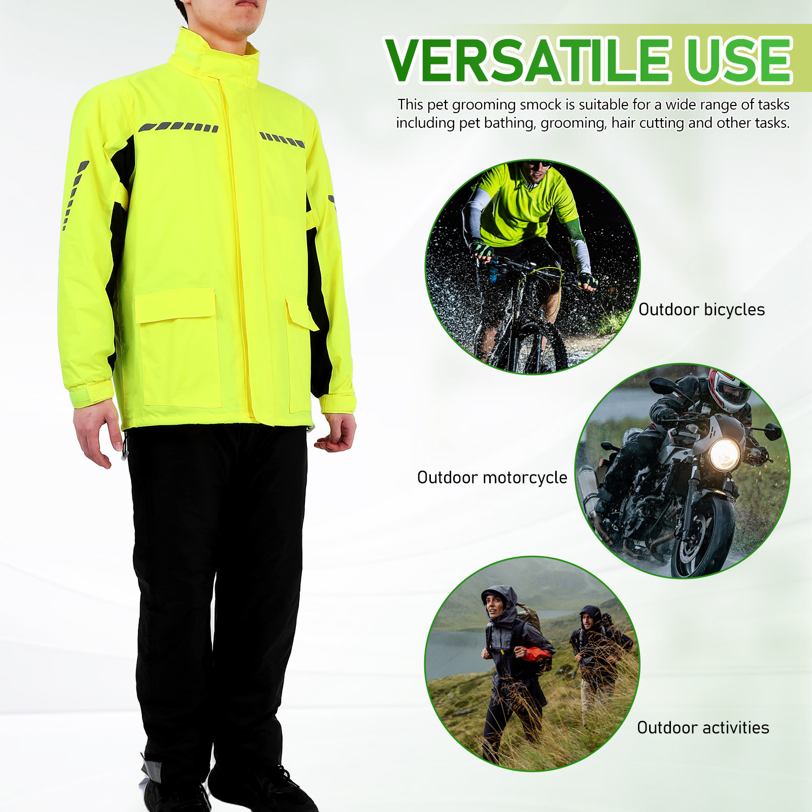 1Set Men Outdoor Cycling Rain  - Cycling Gear In Rain ulasan dan harga