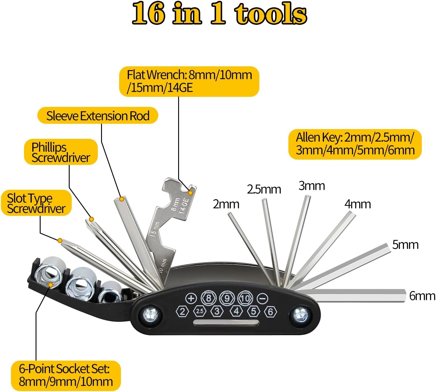Foldable Multi-Tool Bike Repai - Cycling Gear Kit ulasan dan harga