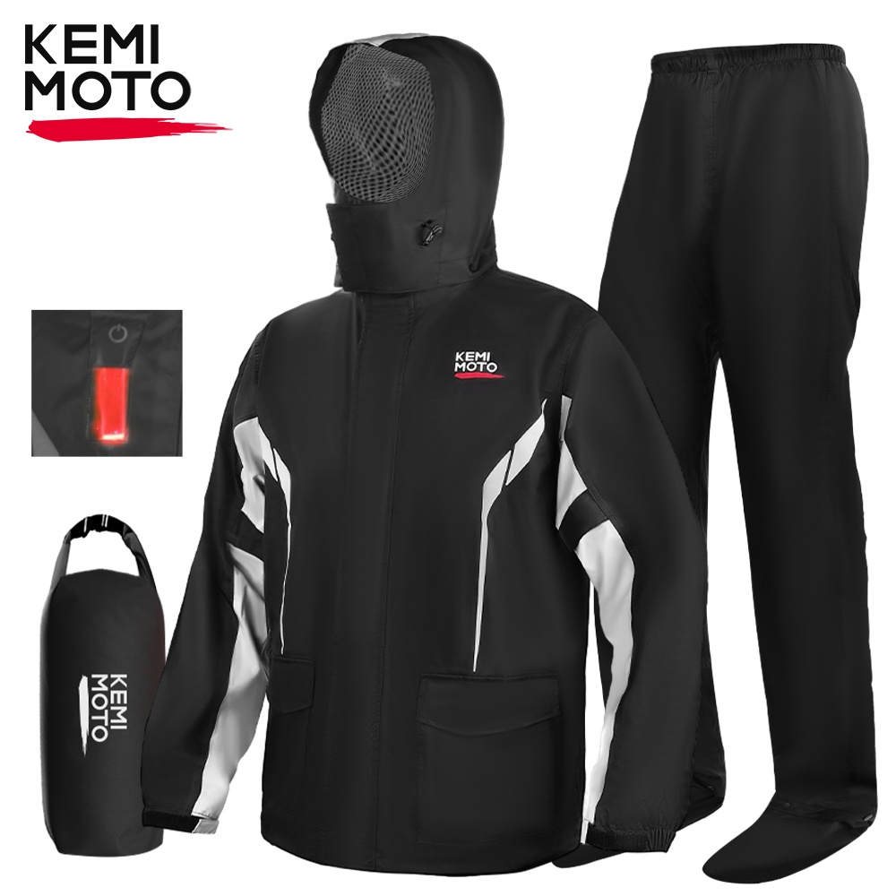 Waterproof Raincoat Set for Mo - Cycling Gear In Rain ulasan dan harga