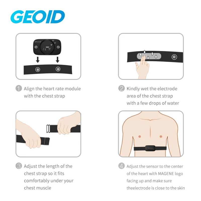 GEOID HS500 Heart Rate Strap S - Cycling Heart Rate Monitor ulasan dan harga
