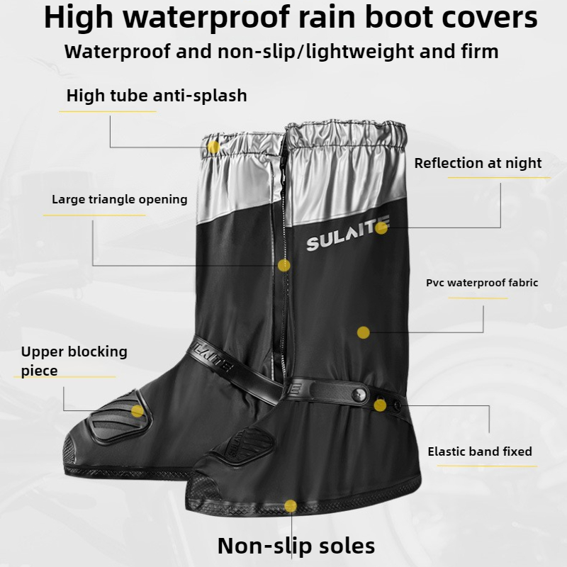 SULAITE Motorcycle Rain Boots  - Cycling Gear In Rain ulasan dan harga